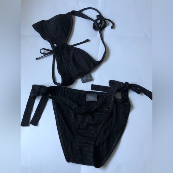 Becca Bikini Set top & bottom Black - Picture 2 of 4